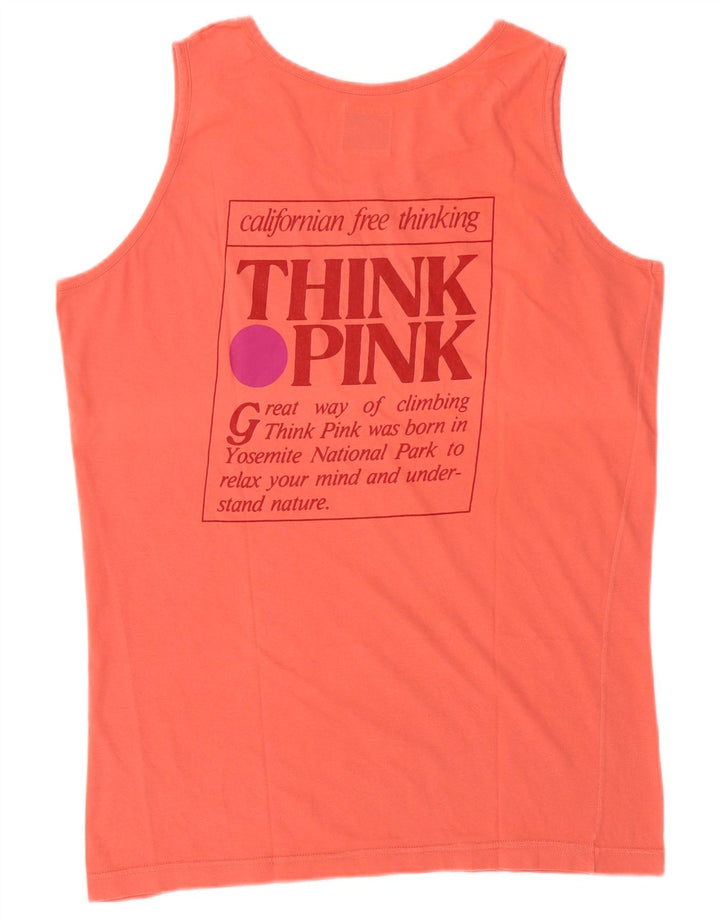 Think Pink Herre Grafisk Vest Top Large Pink