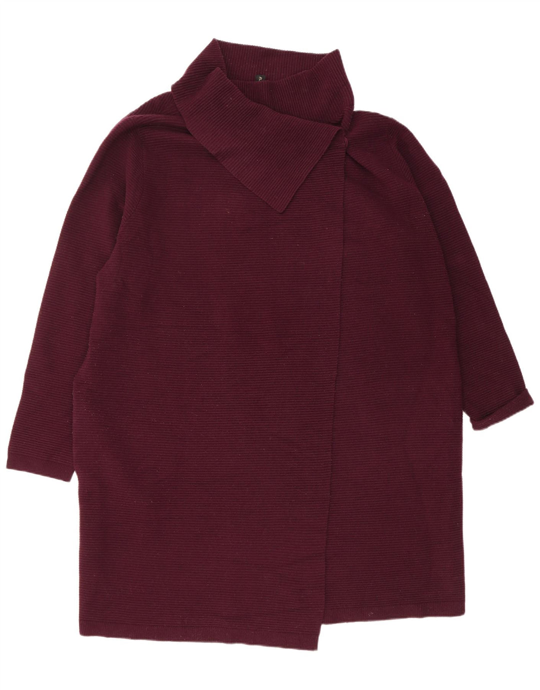 Phase Eight Womens Oversized Longline Cardigan Sweater UK 16 Large Burgundy