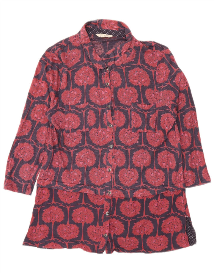 White Stuff Womens Longline Shirt Bluse UK 14 Large Navy Blue