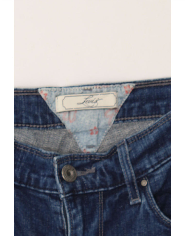 LEVI'S Womens Denim Shorts W28 Medium Navy Blue Vintage Levi's and Second-Hand Levi's from Messina Hembry 