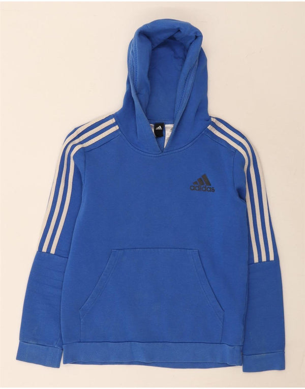 Adidas drenge hættetrøje 11-12 år blå bomuld