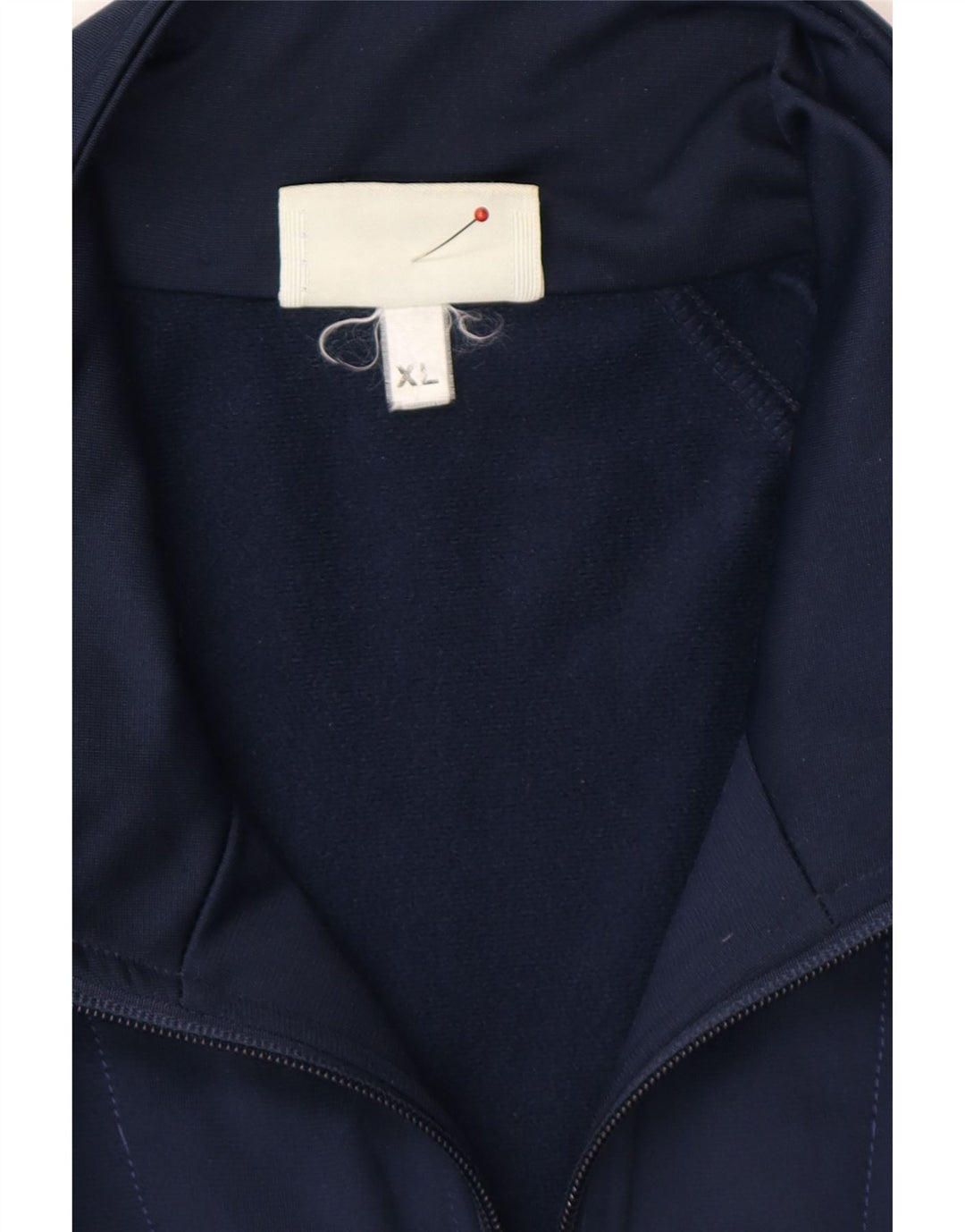 ASICS Mens Tracksuit Top Jacket XL Navy Blue Polyester Vintage Asics and Second-Hand Asics from Messina Hembry 