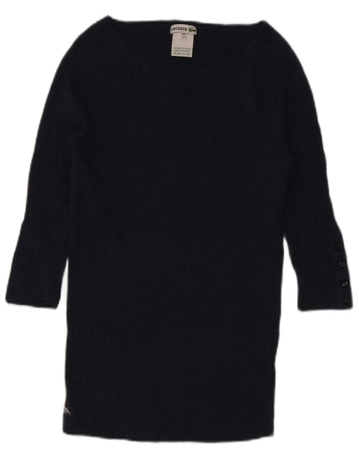 Lacoste dametrøje 3/4-ærmet trøje med bådhals str. 38 Medium Marineblå