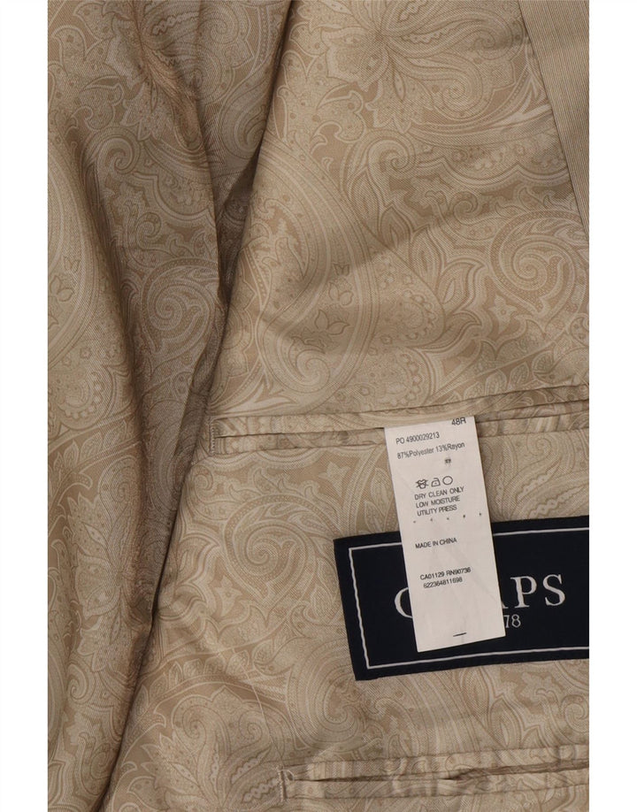 Chaps Herre 2-knaps blazerjakke UK 48 4XL Beige Polyester