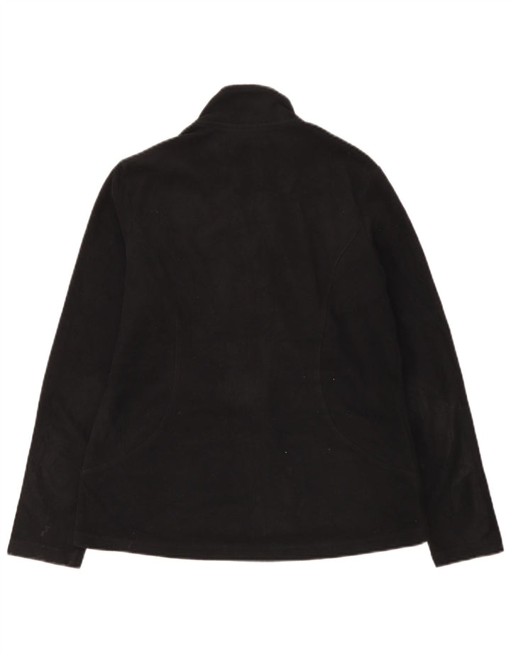 Marks & Spencer Fleecejakke til kvinder UK 12 Medium Sort Polyester