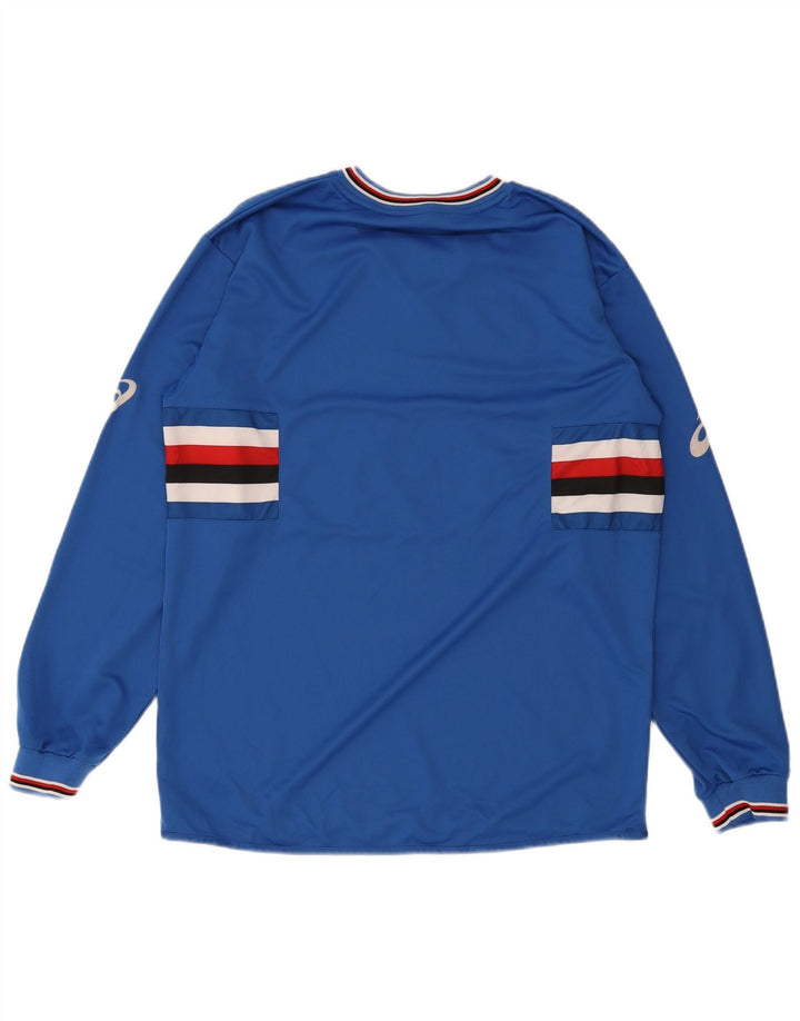 Asics Herre grafisk top langærmet stor blå stribet polyester