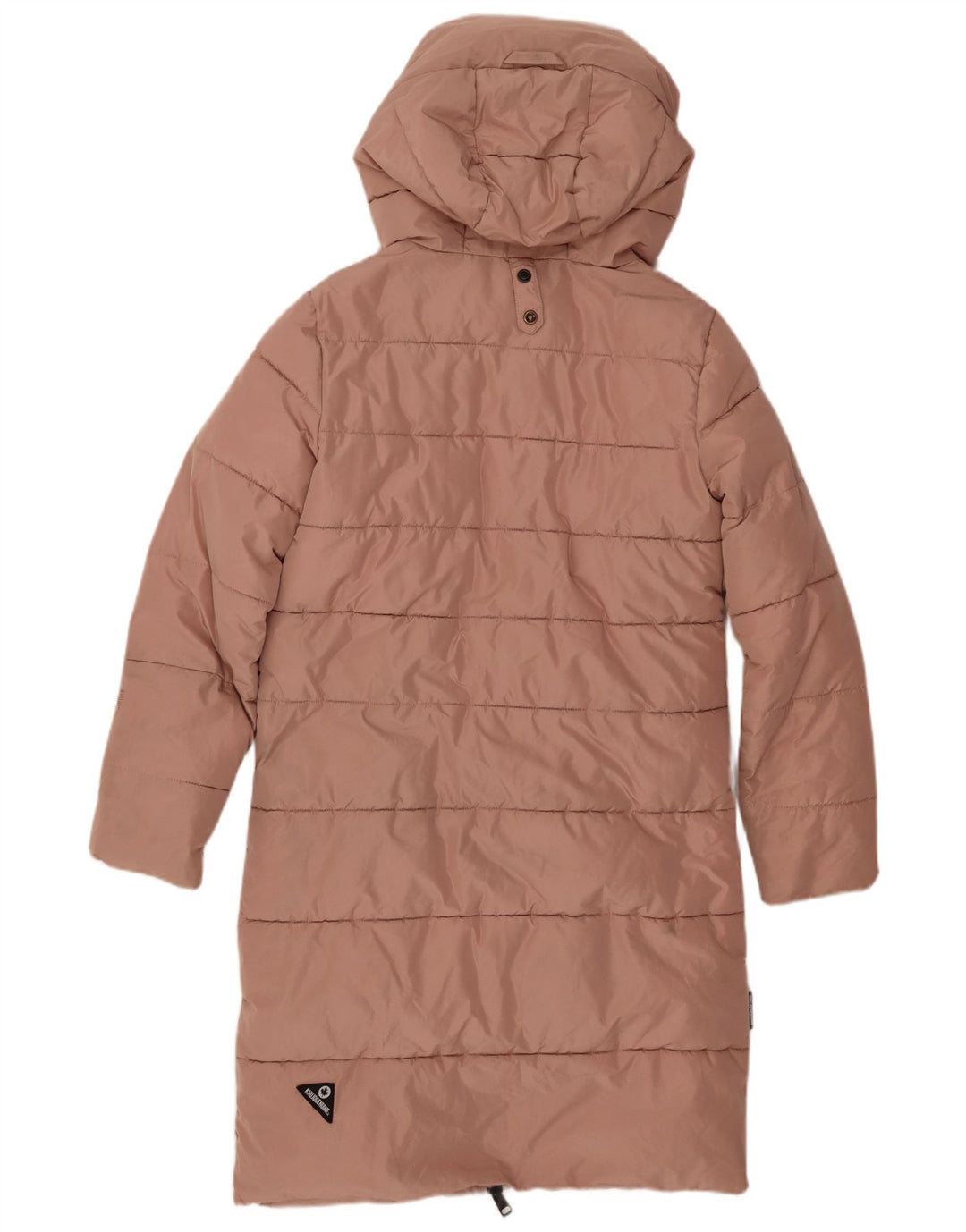 KHUJO Dame Oversized hættepolstret frakke UK 6 XS Pink Polyester