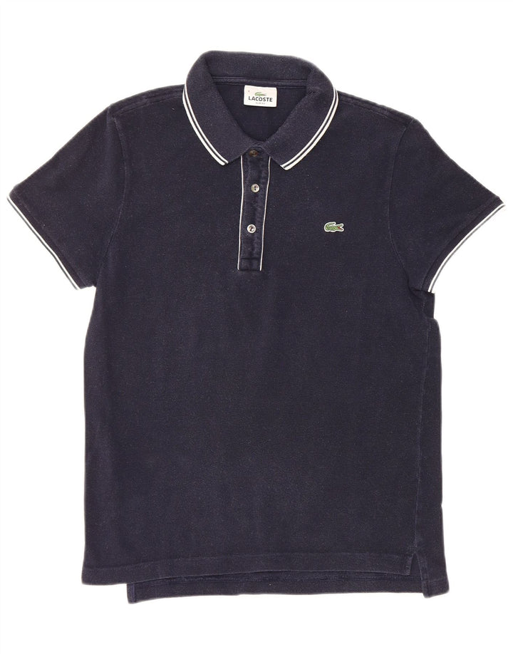 Lacoste Herre Slim Fit Polo Shirt Størrelse 4 Medium Marineblå Bomuld