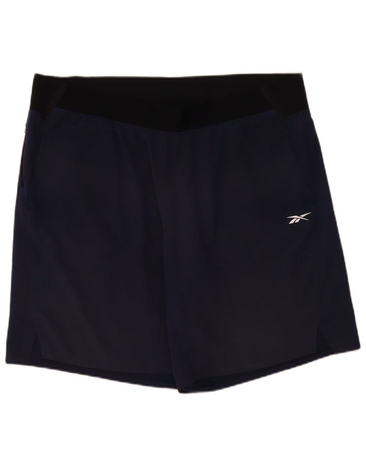 Reebok Herre Sportshorts XL Marineblå Colourblock Polyester