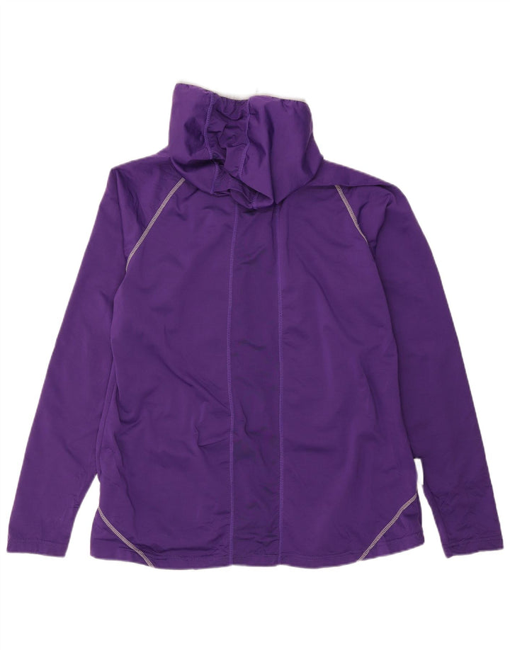 Mountain Warehouse Herre Hooded Zip Neck Top Langærmet Medium Lilla