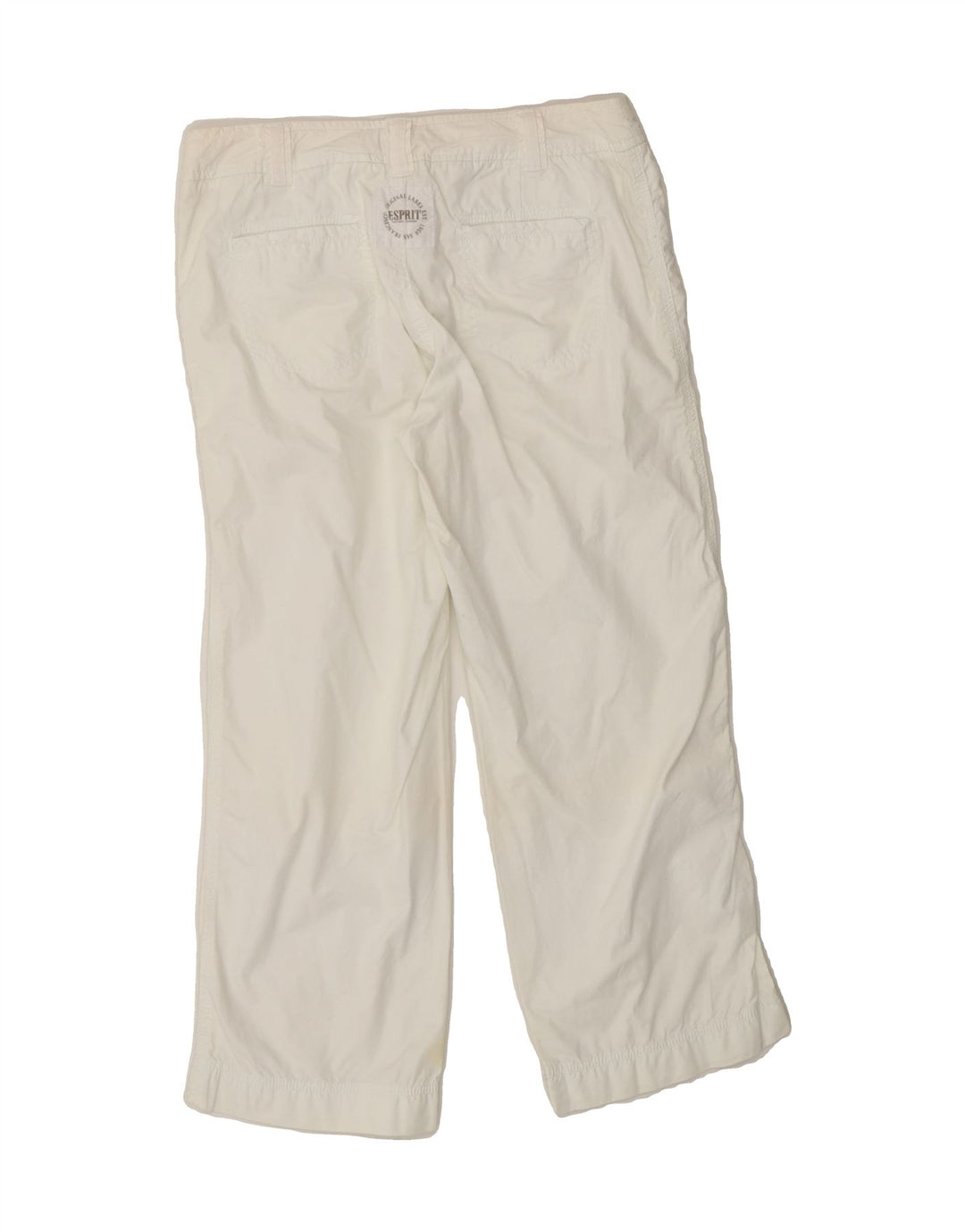 ESPRIT Womens Straight Capri Trousers W28 L23 White Cotton Vintage Esprit and Second-Hand Esprit from Messina Hembry 