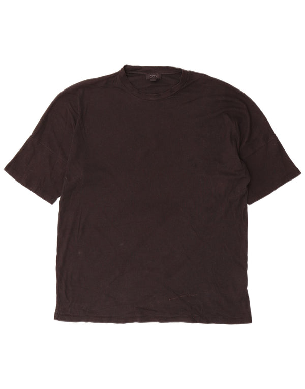 Cos Herre T-Shirt Top Medium Sort Bomuld