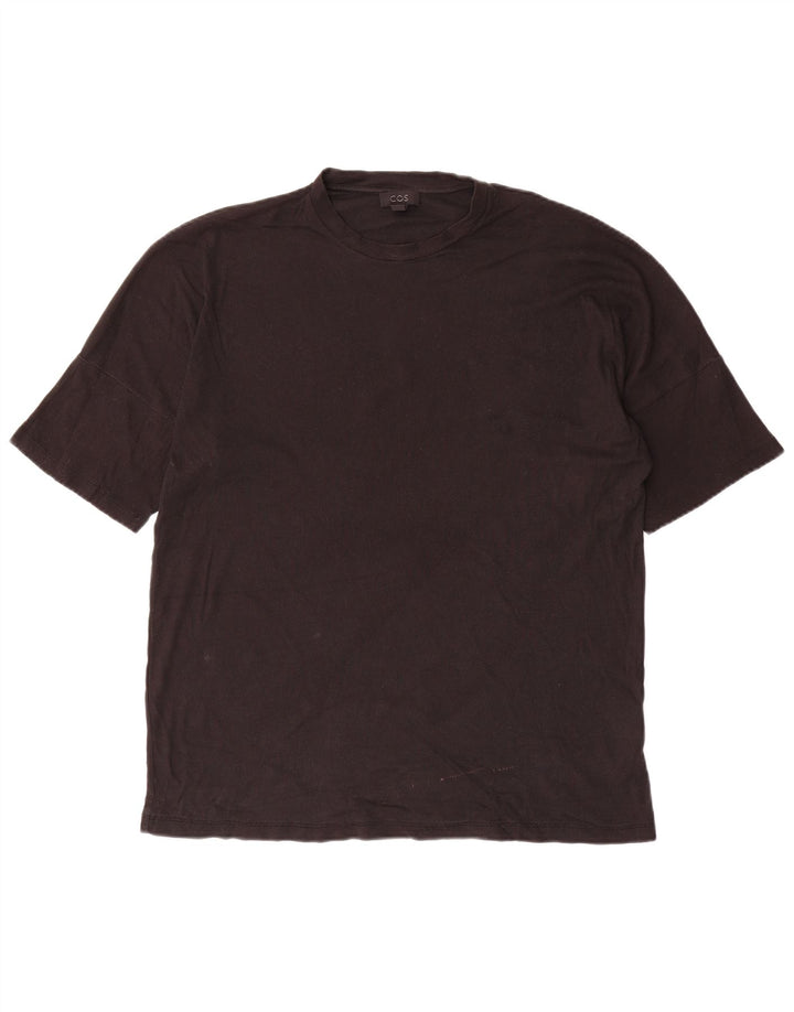 Cos Herre T-Shirt Top Medium Sort Bomuld