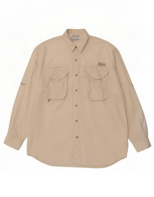 Columbia Herreskjorte XL Hvid Polyester