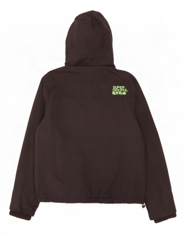 Superdry Womens The Windcheater Graphic Windbreaker Jacket UK 18 XL Black