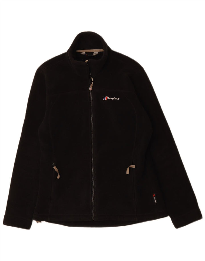 BERGHAUS Dame Oversized Fleecejakke UK 10 Small Black Polyester