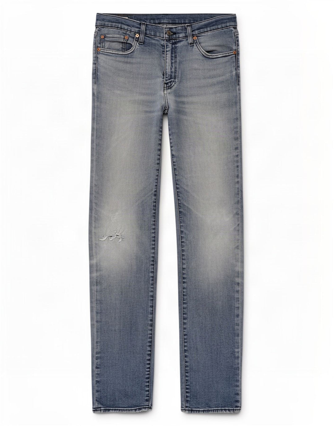 Levi's Herre 511 Distressed Slim Jeans W34 L36 Blå Bomuld