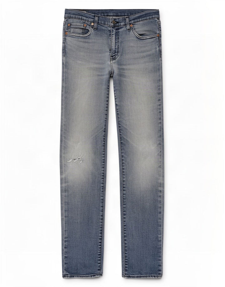 Levi's Herre 511 Distressed Slim Jeans W34 L36 Blå Bomuld