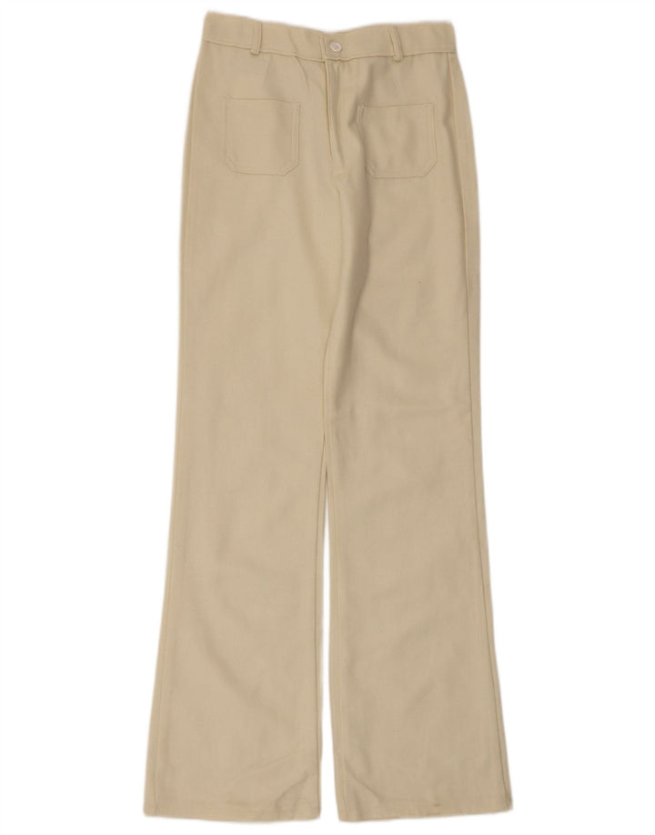 Vintage Dame Bootcut Casual Bukser EU 40 Medium W28 L32 Beige