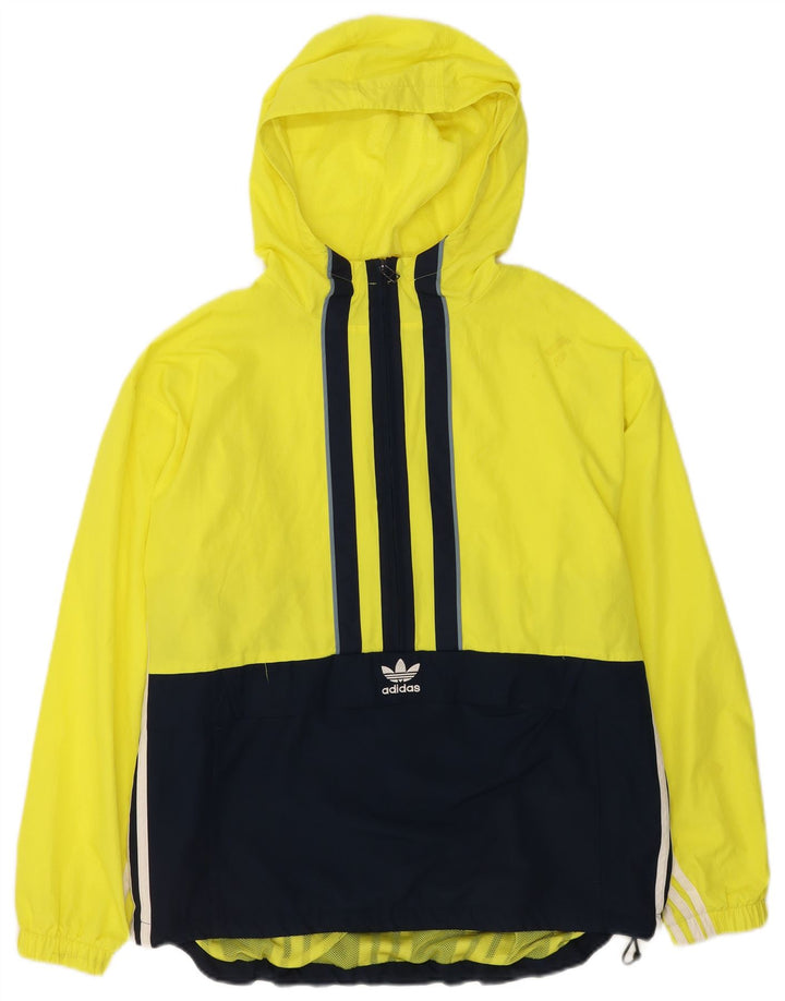 Adidas Herre Hættetrøje Regnjakke UK 36 Small Yellow Colourblock