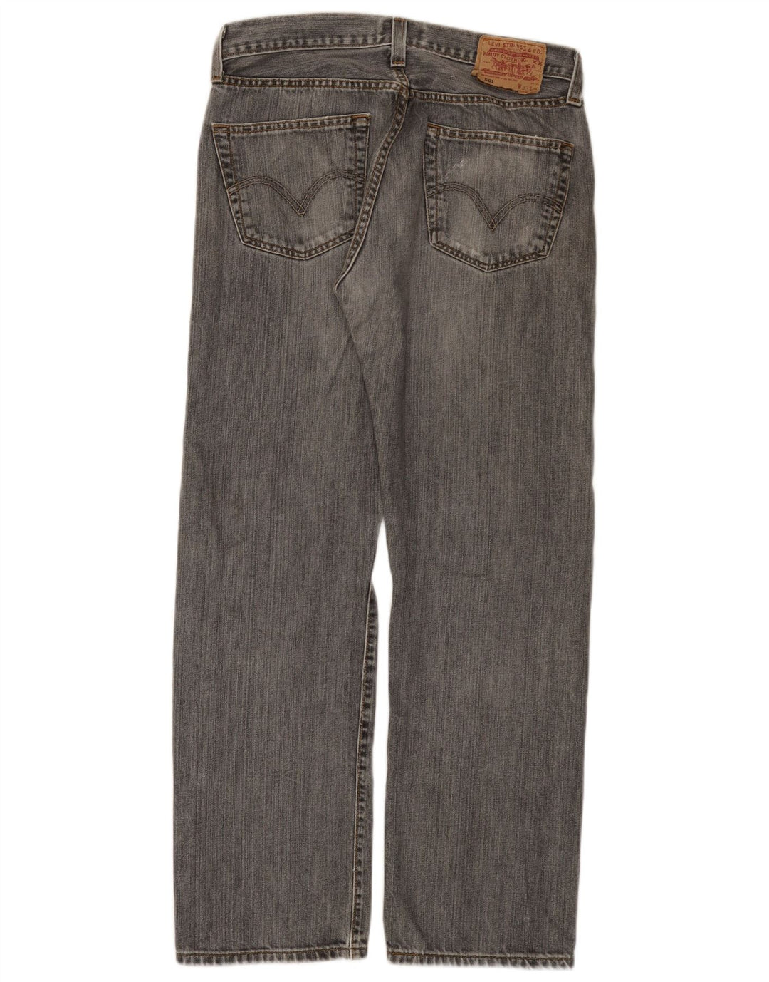 Levi's Herre 501 Straight Jeans W33 L30 Grå