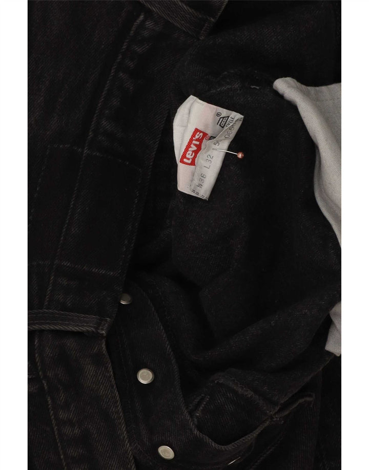 Levi's Straight Jeans til mænd W36 L32 sort bomuld