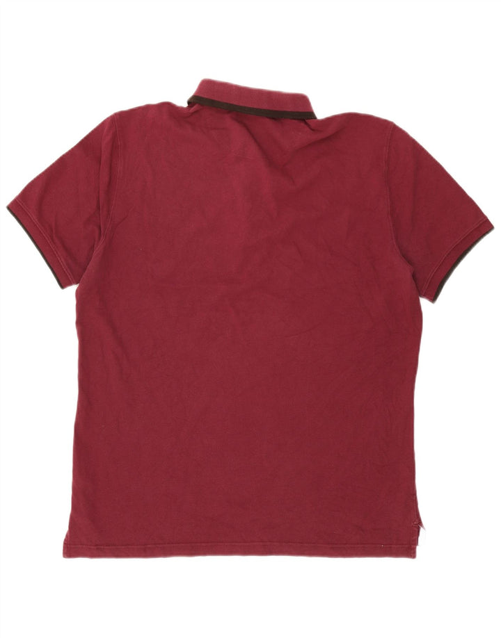 Massimo Dutti Herre poloshirt XL Bourgogne bomuld