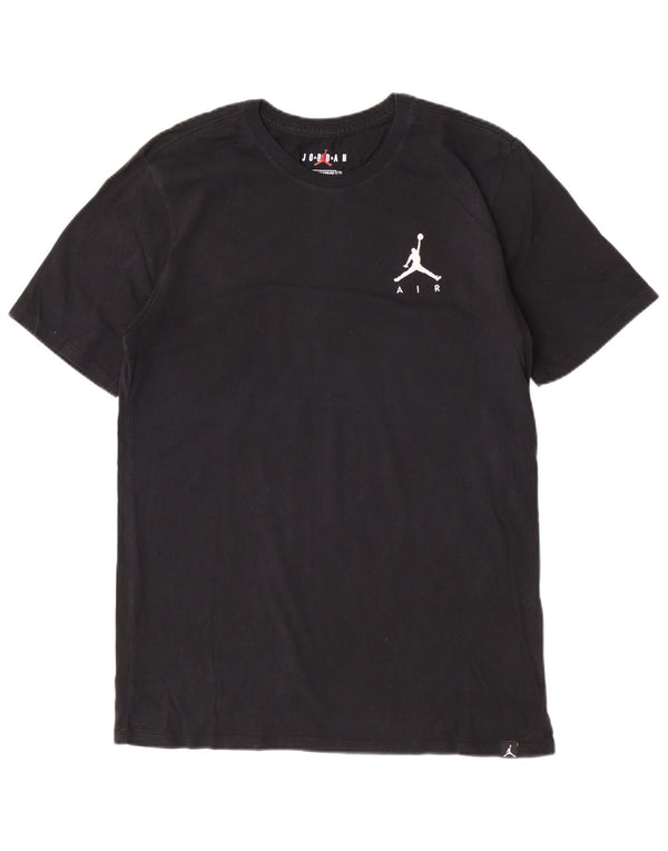 Jordan Herre Standard Fit T-Shirt Top Medium Sort Bomuld