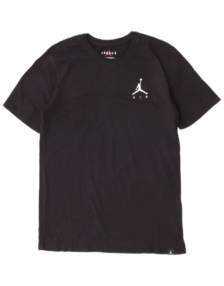 Jordan Herre Standard Fit T-Shirt Top Medium Sort Bomuld