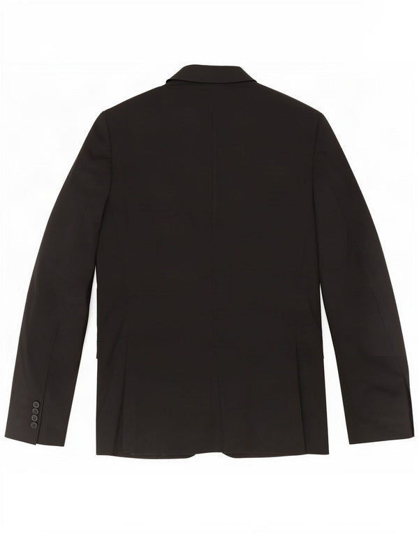 Massimo Dutti Herre 2-knaps blazerjakke EU 48 Medium Sort Uld