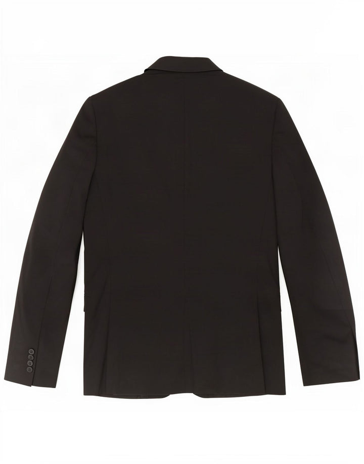 Massimo Dutti Herre 2-knaps blazerjakke EU 48 Medium Sort Uld