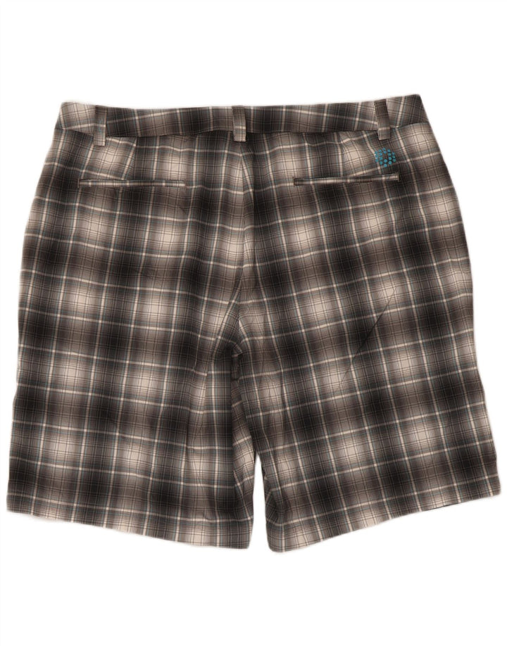 Puma Chino Shorts til mænd W40 XL Grå ternet polyester