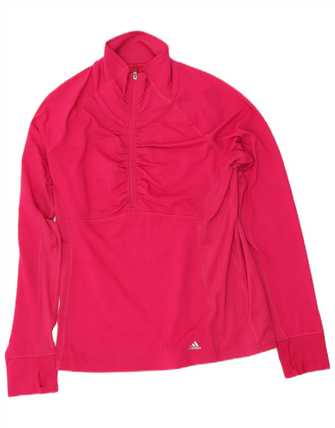 ADIDAS Dame Climalite Pullover Træningsdragt Top UK 16/18 Large Pink