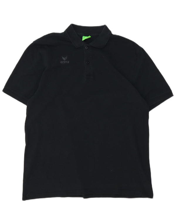 Erima herre poloshirt XL sort bomuld
