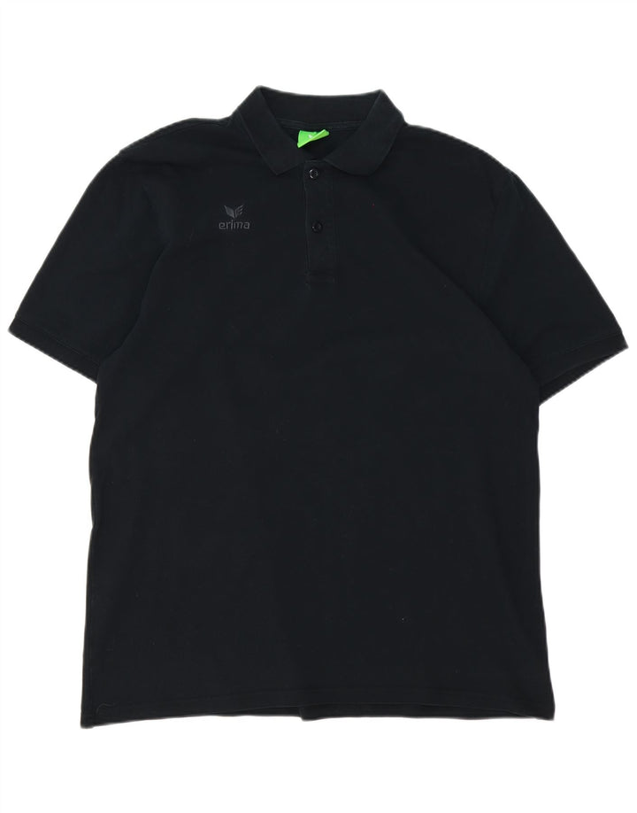 Erima herre poloshirt XL sort bomuld