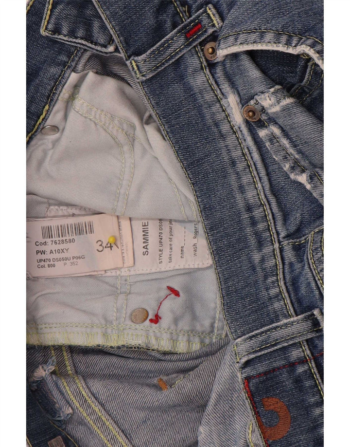 Dondup Herre Straight Jeans W34 L31 Blå Bomuld