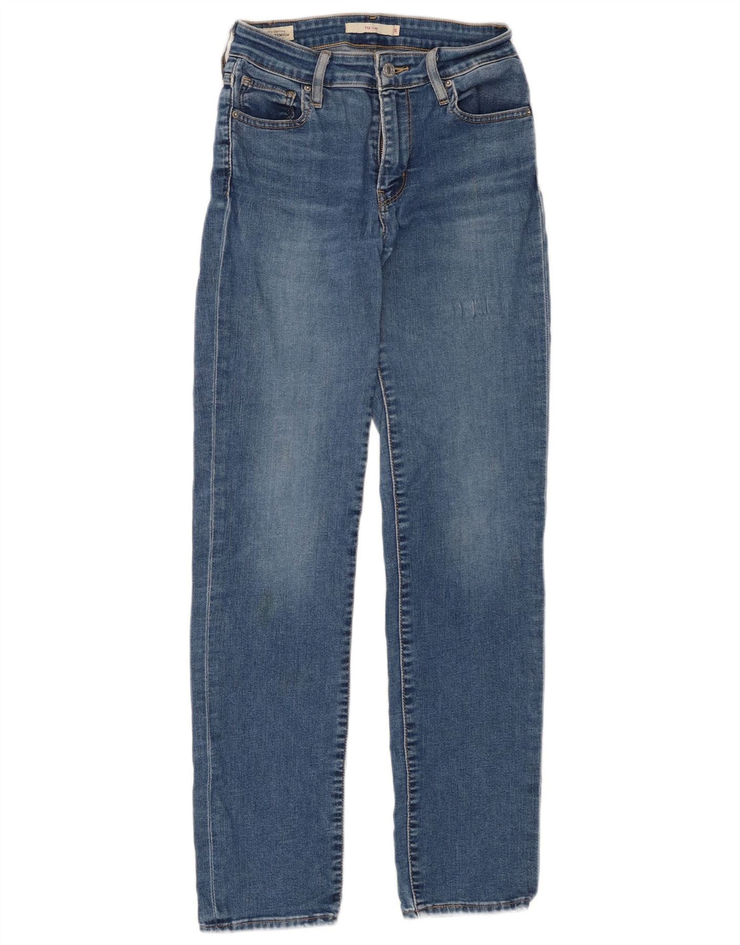 Levi's Dame 712 Slim Jeans W26 L30 Blå Bomuld