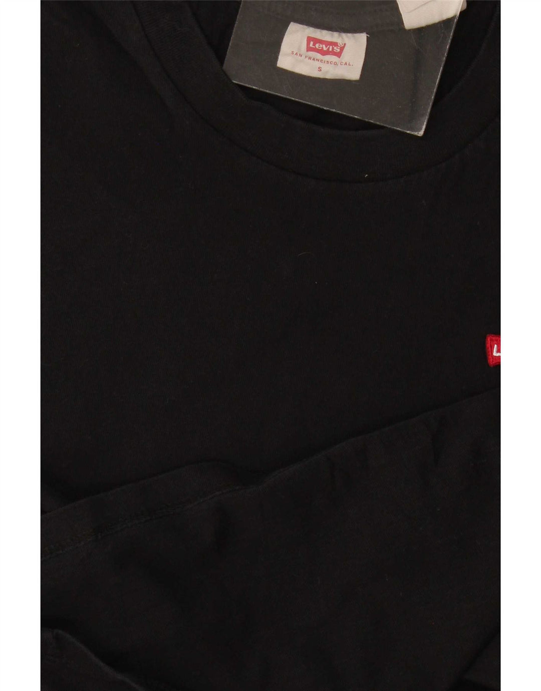 Levi's Dame T-Shirt Top UK 10 Lille Sort