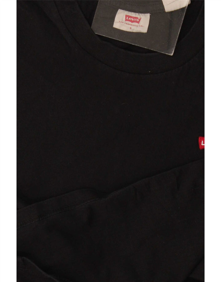 Levi's Dame T-Shirt Top UK 10 Lille Sort