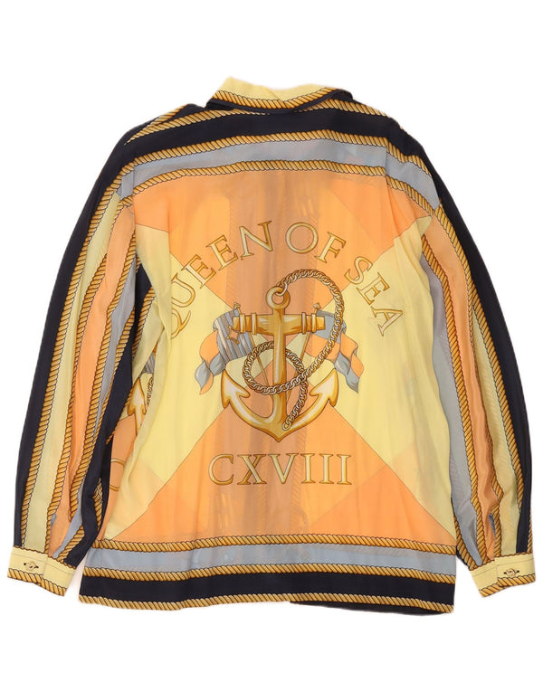 Vintage Dame Gennemsigtig Skjorte IT 50 XL Flerfarvet Nautical