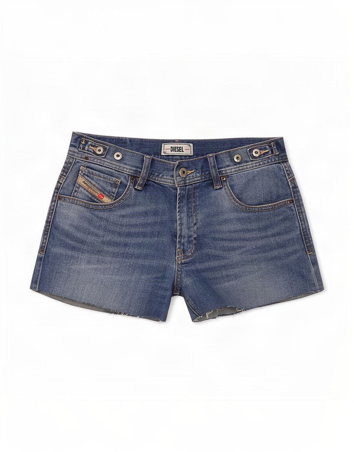 Diesel Dame denim Shorts Små W26 Blå Bomuld