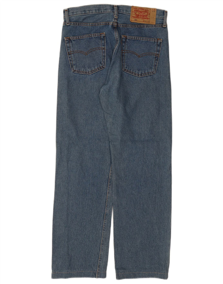 LEVI'S Herre 501 Straight Jeans W30 L28 Blå