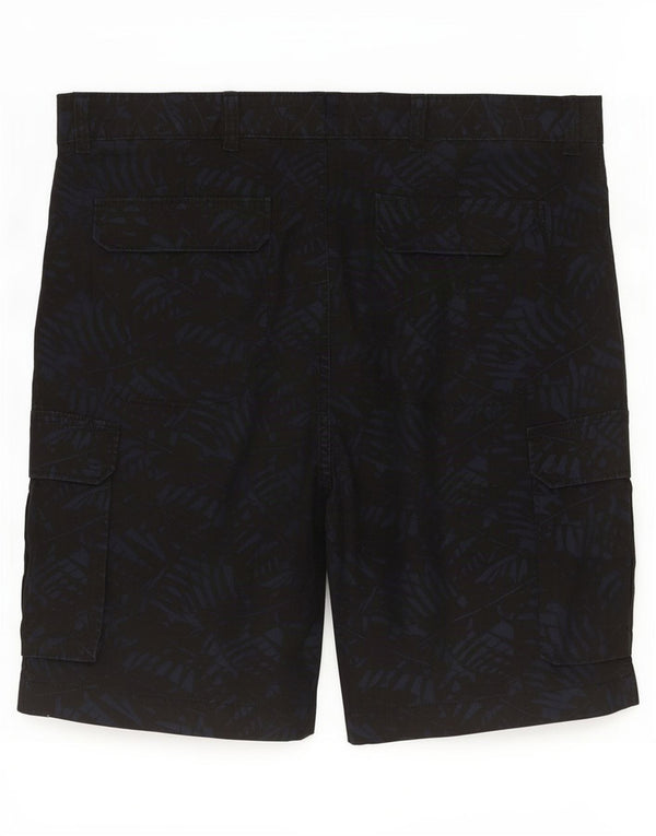Marks & Spencer Herre Cargo Shorts W38 XL Marineblå Blomsterbomuld