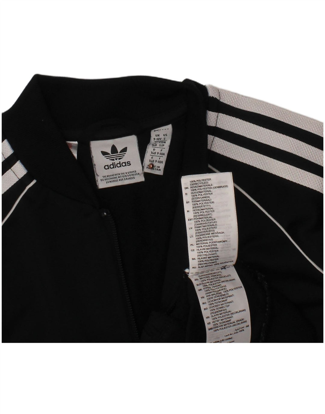 ADIDAS Træningsdragt til drenge Topjakke 9-10 År Sort Polyester