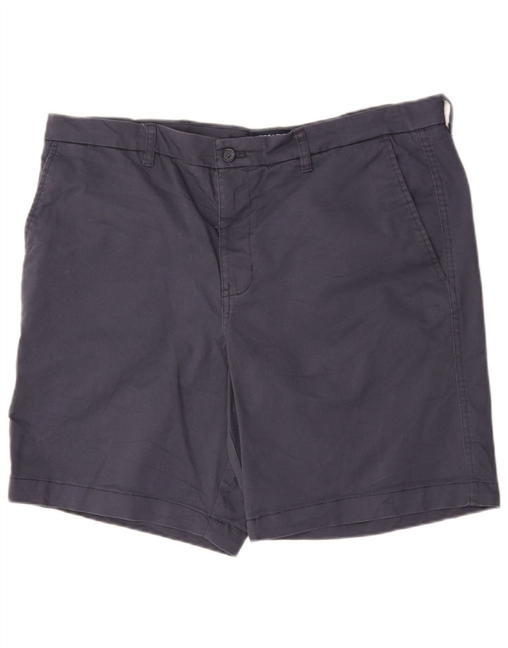 Chaps Stretch Chino Shorts til mænd W38 XL Marineblå Bomuld