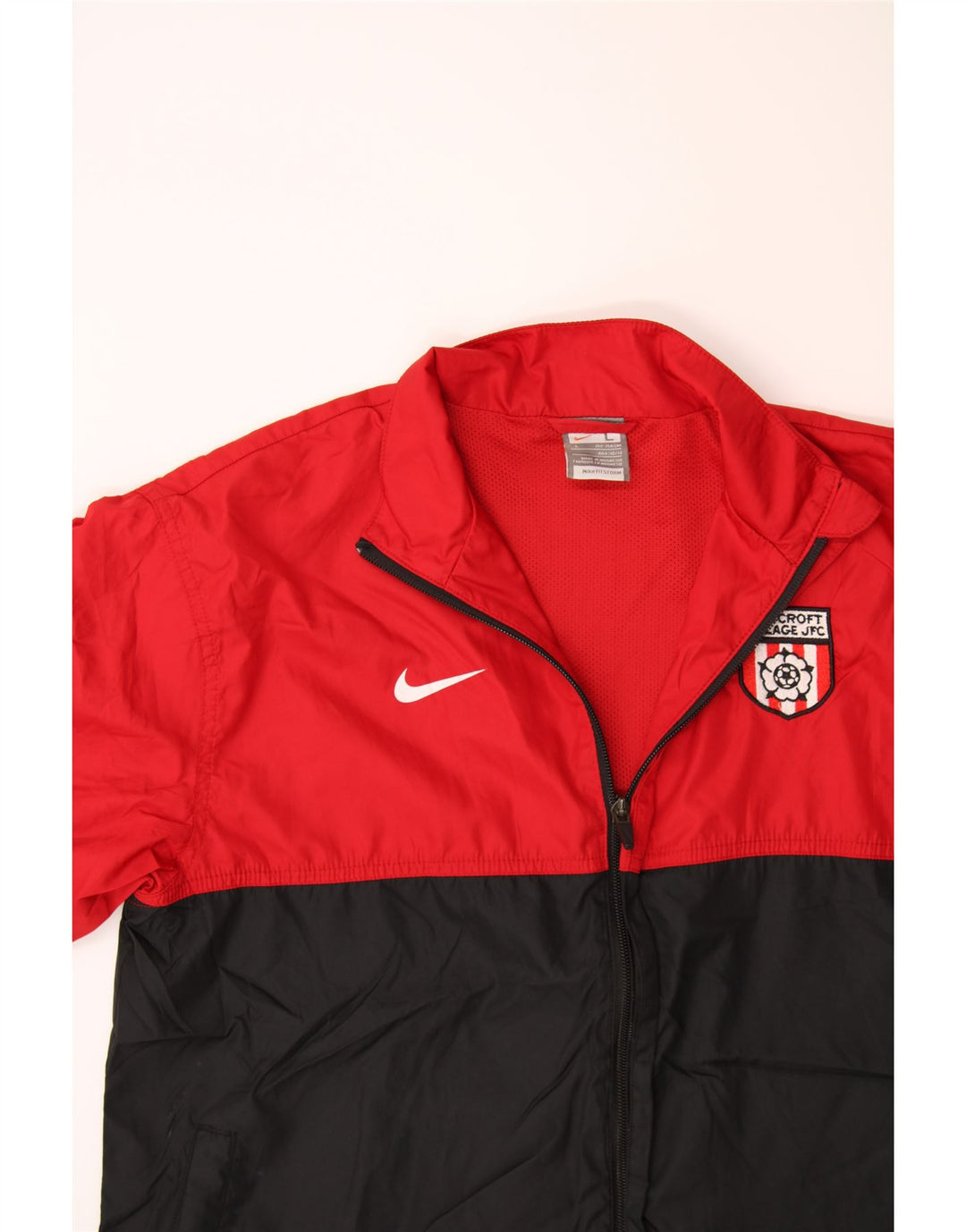 NIKE Boys Tracksuit Top Jacket 12-13 Years Large  Red Colourblock Vintage Nike and Second-Hand Nike from Messina Hembry 