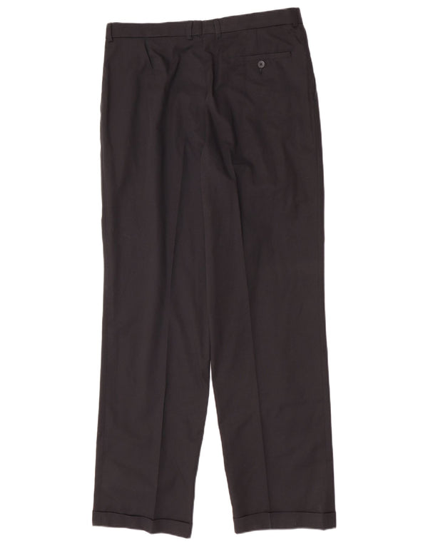 Lacoste Mens Regular Casual Trousers Size 46 Large W32 L31 Black Cotton