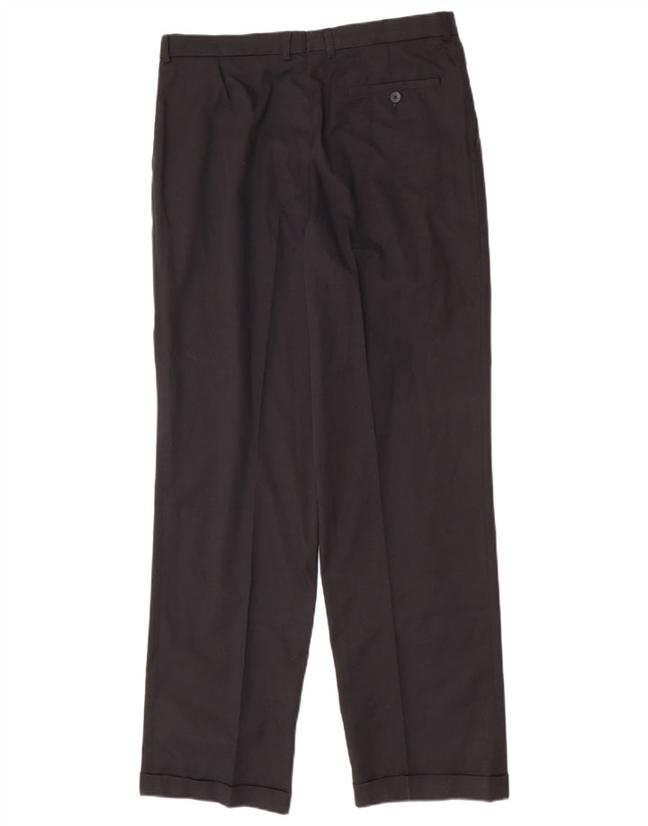 Lacoste Herre Regular Casual Bukser Størrelse 46 Large W32 L31 Sort Bomuld