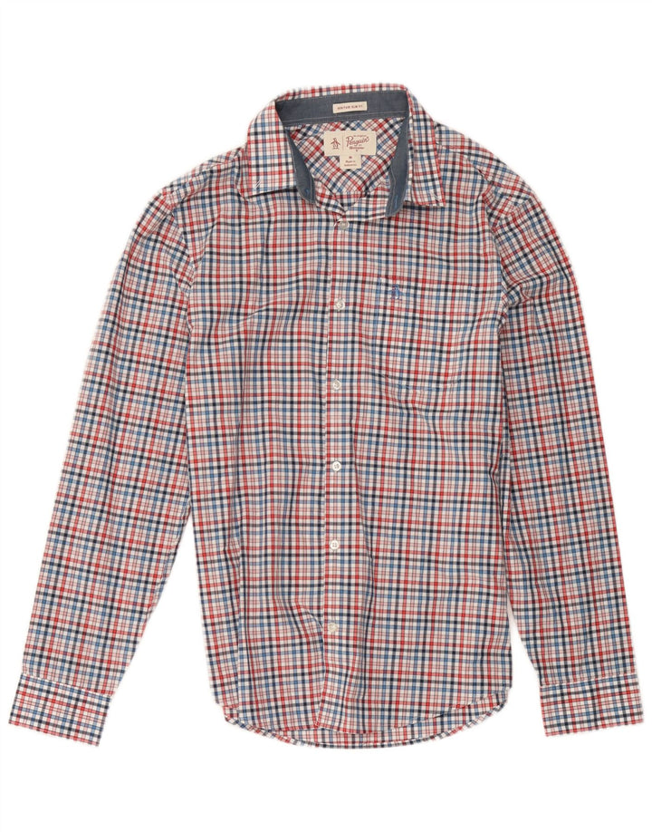 Penguin Heritage Slim Fit Skjorte Medium Flerfarvet ternet bomuld
