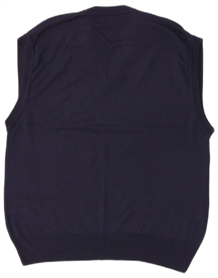 North Pole Herrevest Tank Top XL Marineblå Uld